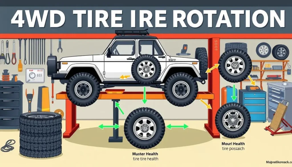 4wd tire rotation